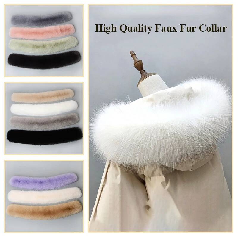 Women'S Fashion Essentials - Winter Coat Fur Collar Faux Fur