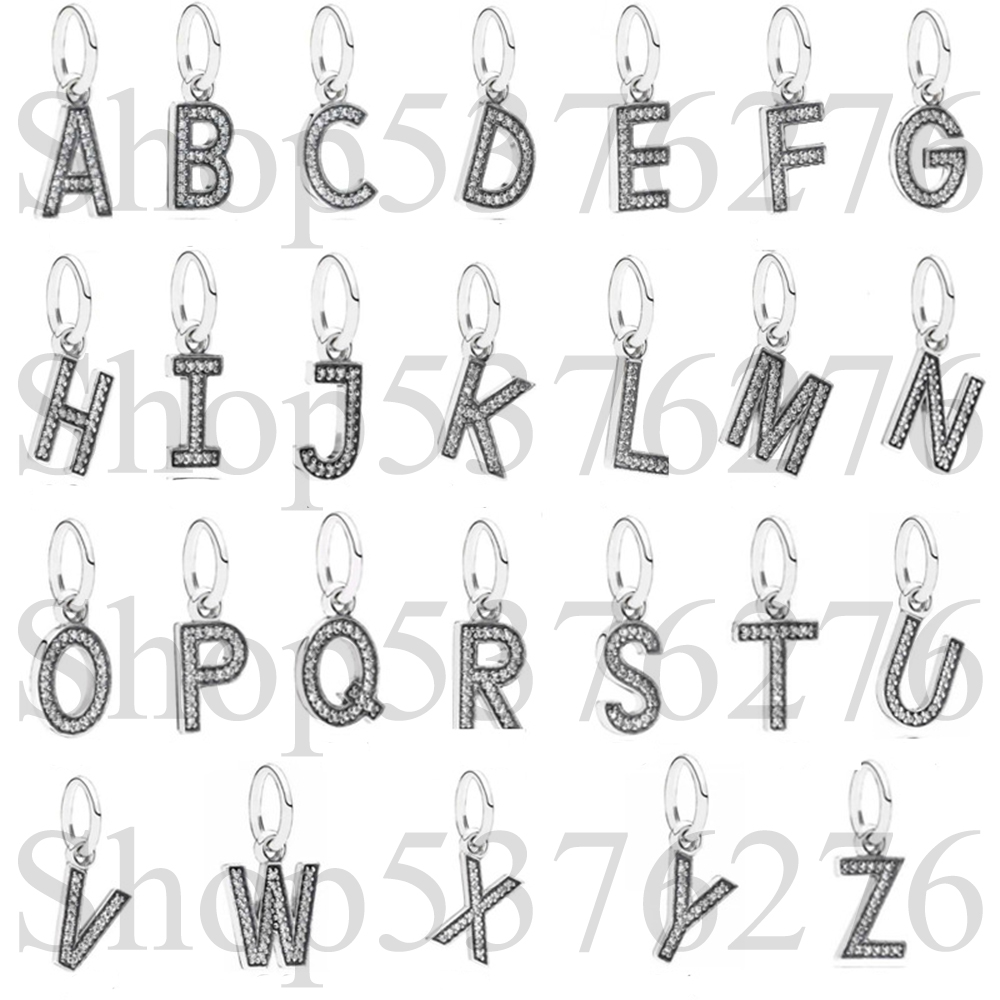Women'S Fashion From The 20S - 925 Sterling Silver Bead Alphabet Letter