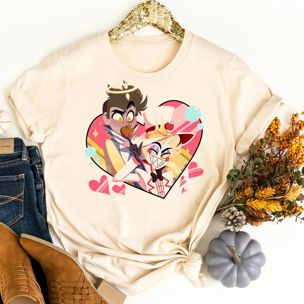Hazbin Hotel t-shirt shoujo ko - Women Fashion 80S 评论和价格