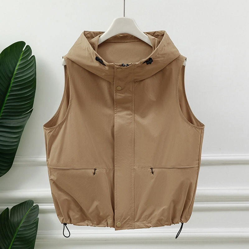Womens Light Gray Hooded Sleev - Women'S Fashion Utility Vest 评论和价格