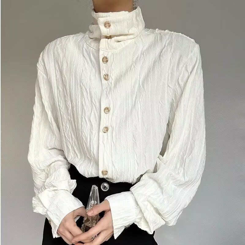 Y2K Harajuku Elegant Stand Col - Women'S Y2K Fashion Aesthetic 评论和价格