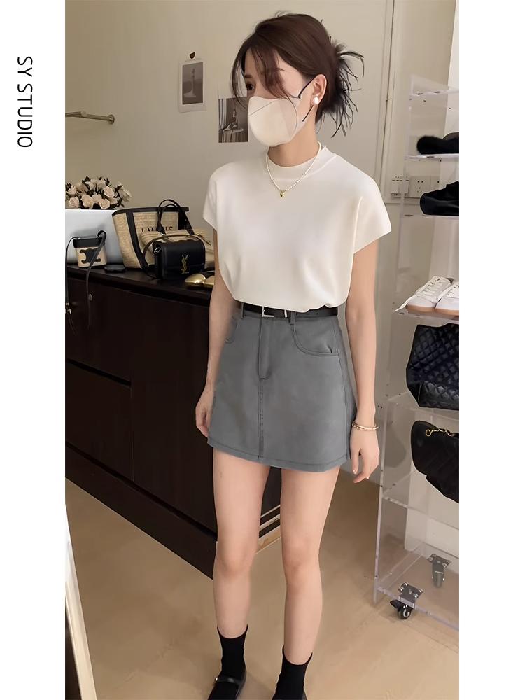 Slimming Knitted Top And High  - Women'S Fashion Petite 评论和价格