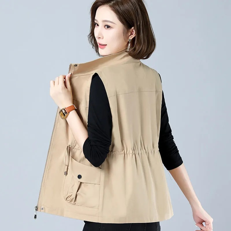 Women's Lightweight Stand Coll - Women'S Fashion Utility Vest 评论和价格