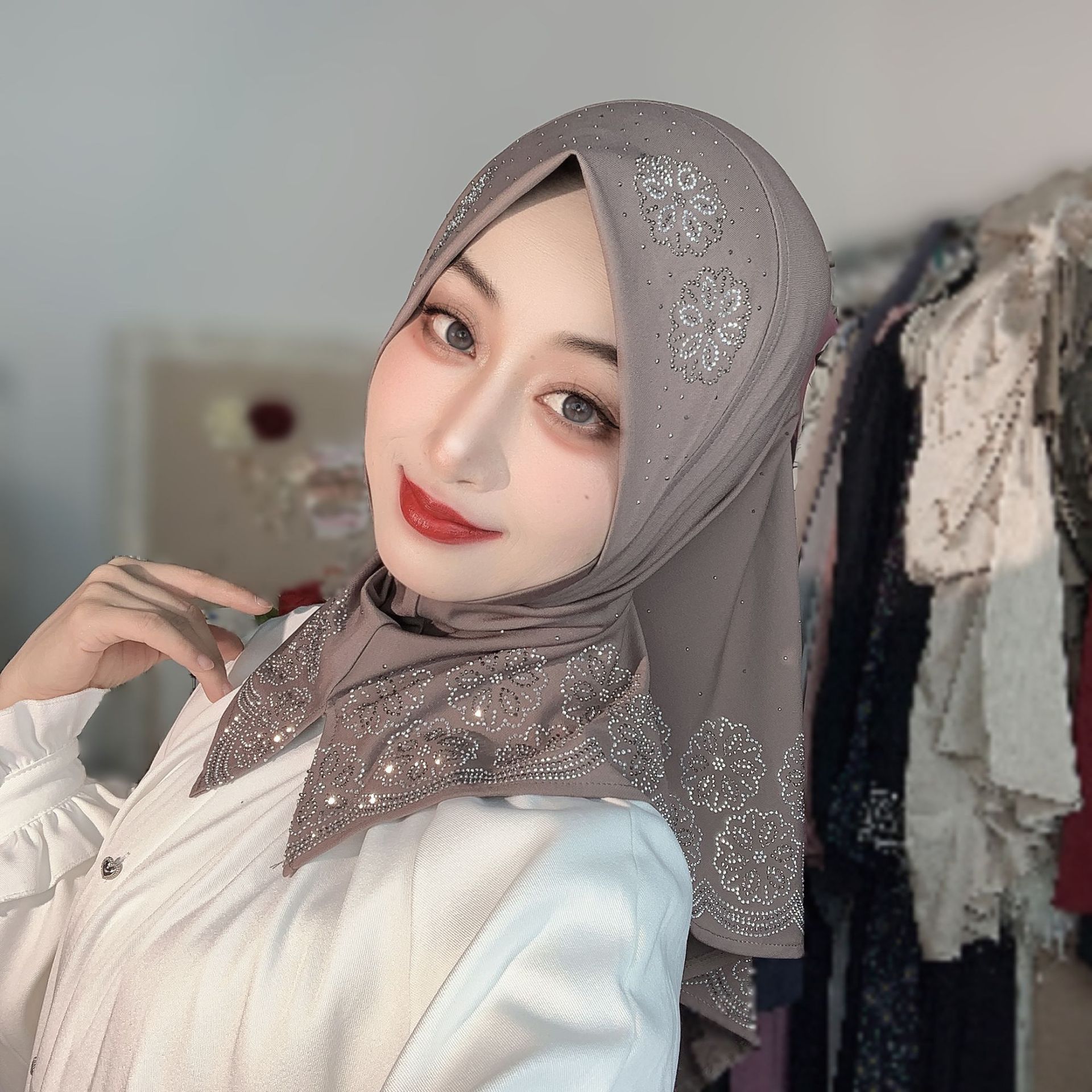 Ready To Wear Muslim Hijab Wom - Women'S Fashion Headbands 评论和价格