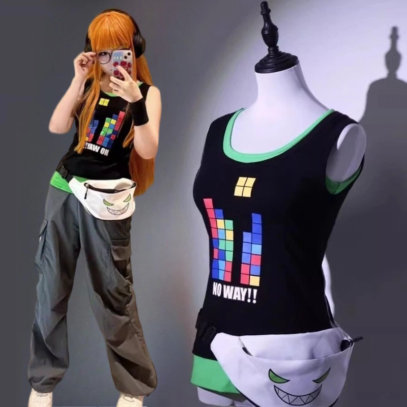 Anime Sakura Futaba Cosplay Co - Knitted Vest Women 评论和价格