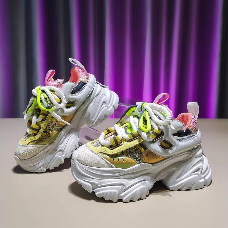 Fashion Design Women Spring Sh - Women'S Yellow Fashion Sneakers 评论和价格