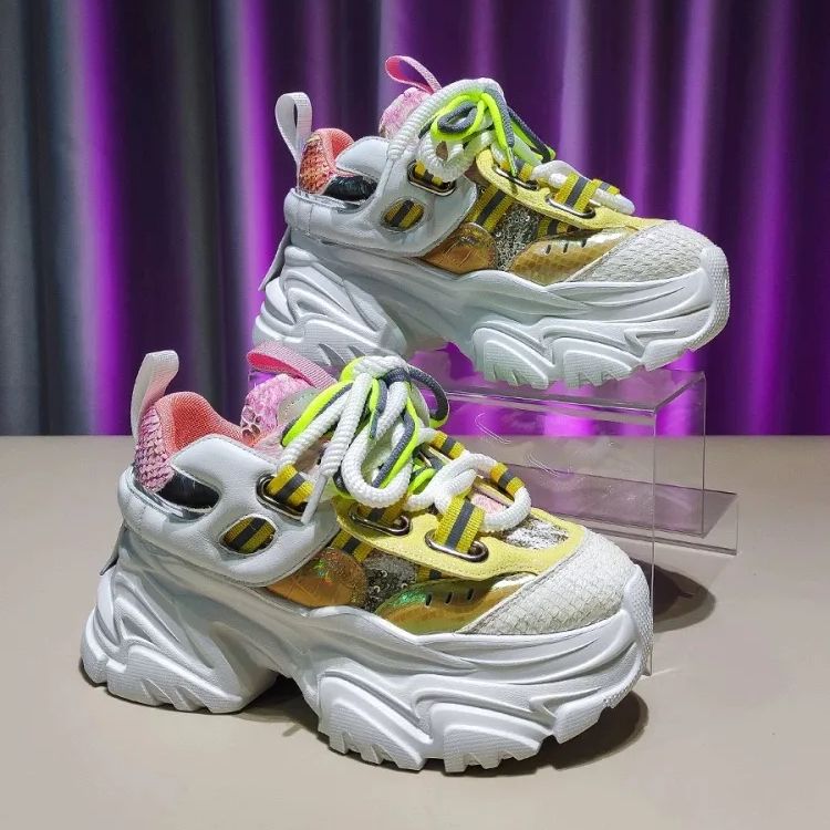 Fashion Design Women Spring Sh - Women'S Yellow Fashion Sneakers 评论和价格