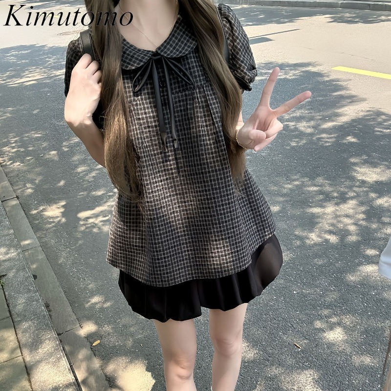 Kimutomo Women Shirts Peter Pa - Women'S Y2K Fashion Aesthetic 评论和价格