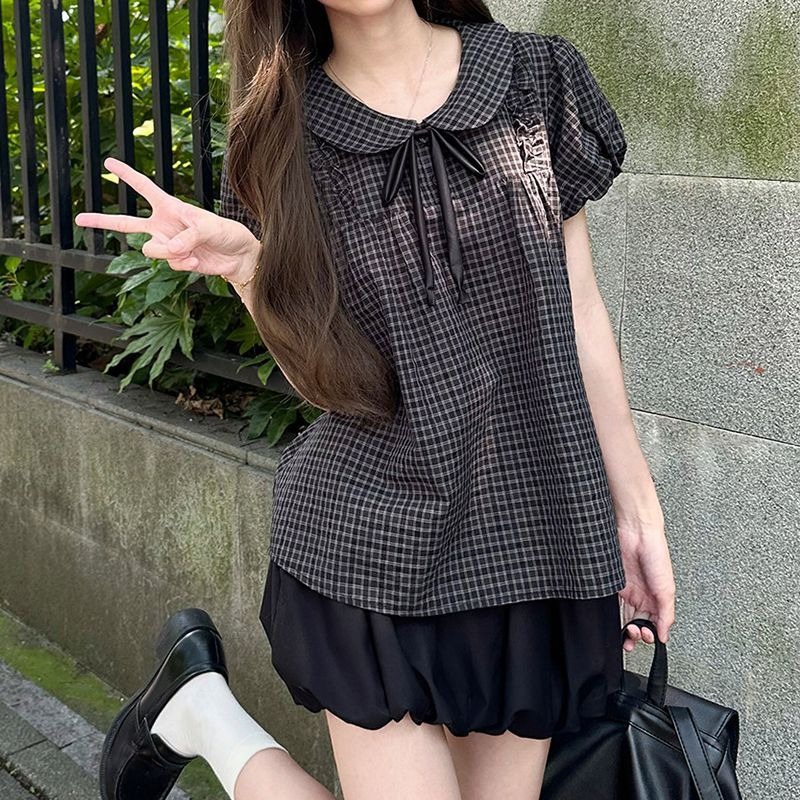 Kimutomo Women Shirts Peter Pa - Women'S Y2K Fashion Aesthetic 评论和价格