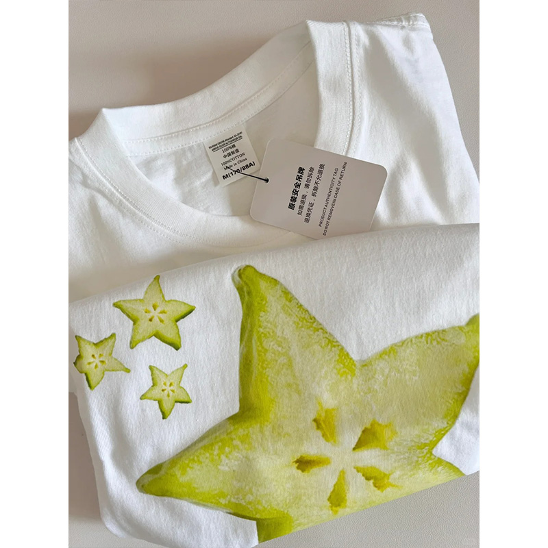 Women's Fun Print Short-sleeve - Women Fashion Usa 评论和价格