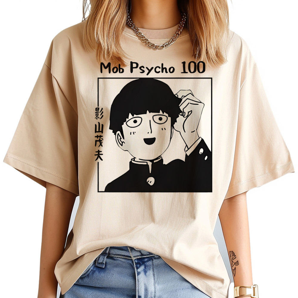 Mob Psycho 100 tshirt women Ps - Women Fashion 80S 评论和价格