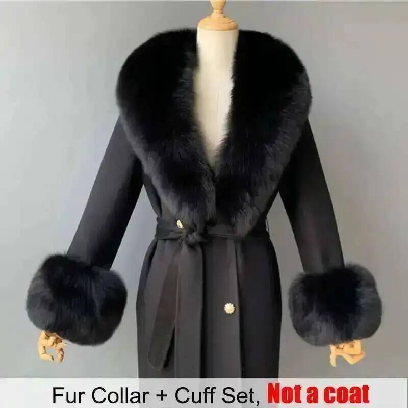 Real Fur Collar And Cuffs Set  - Women'S Fashion Essentials 评论和价格