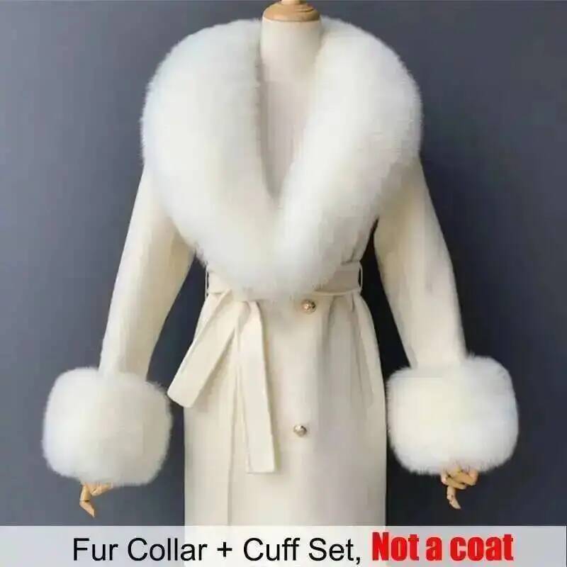 Real Fur Collar And Cuffs Set  - Women'S Fashion Essentials 评论和价格
