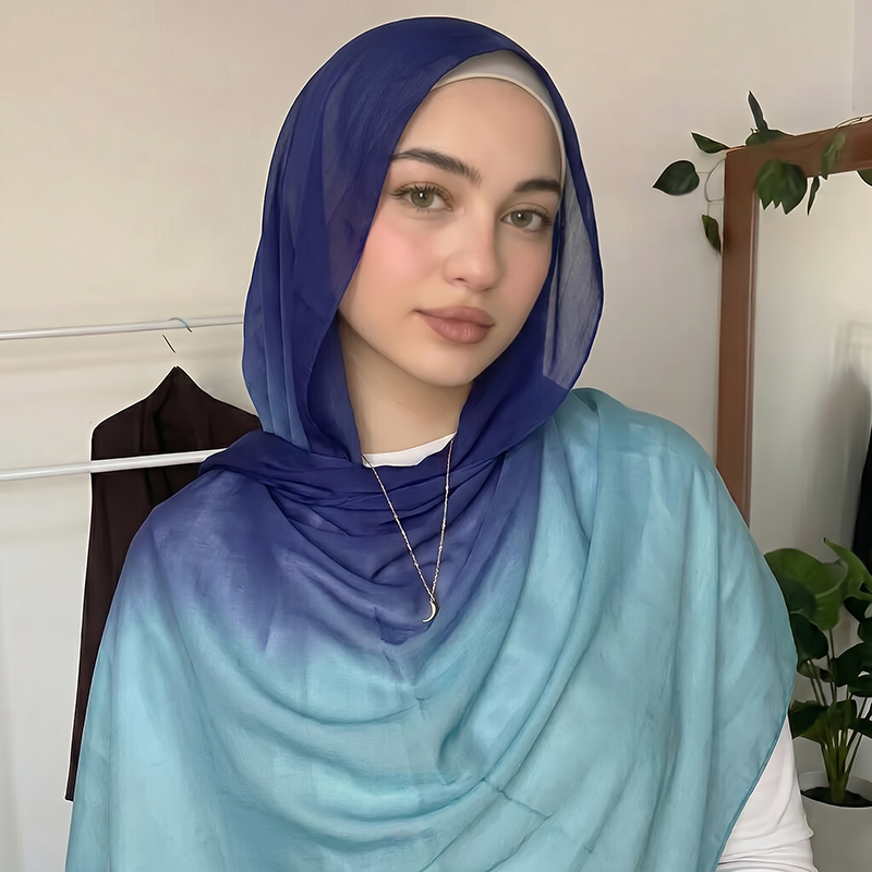 Fashion Muslim Hijab Ombre Sca - Women'S Fashion Headbands 评论和价格