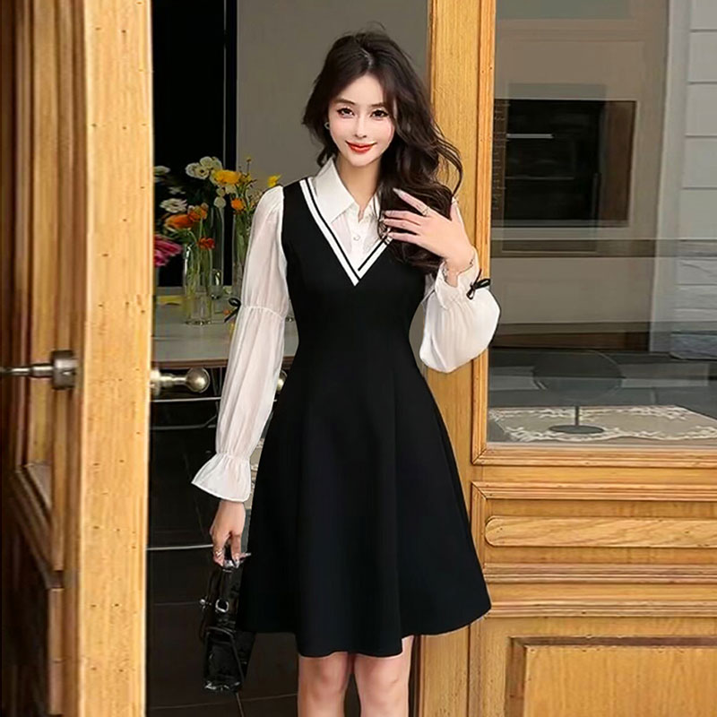 Slimming A-Line Spring Dress L - Women'S Fashion Petite 评论和价格