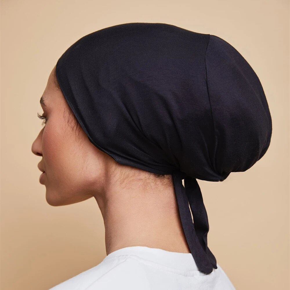 Modal Satin Hijab Cap Islam Un - Women'S Fashion Visor 评论和价格