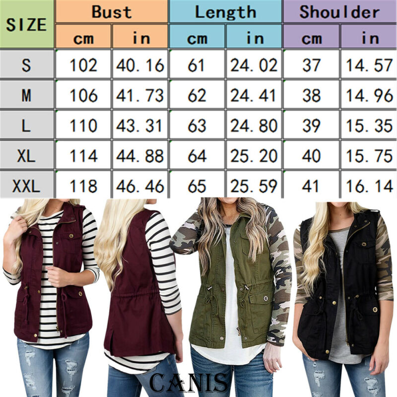 Fashion Women Vest Olive Cargo - Women'S Fashion Utility Vest 评论和价格