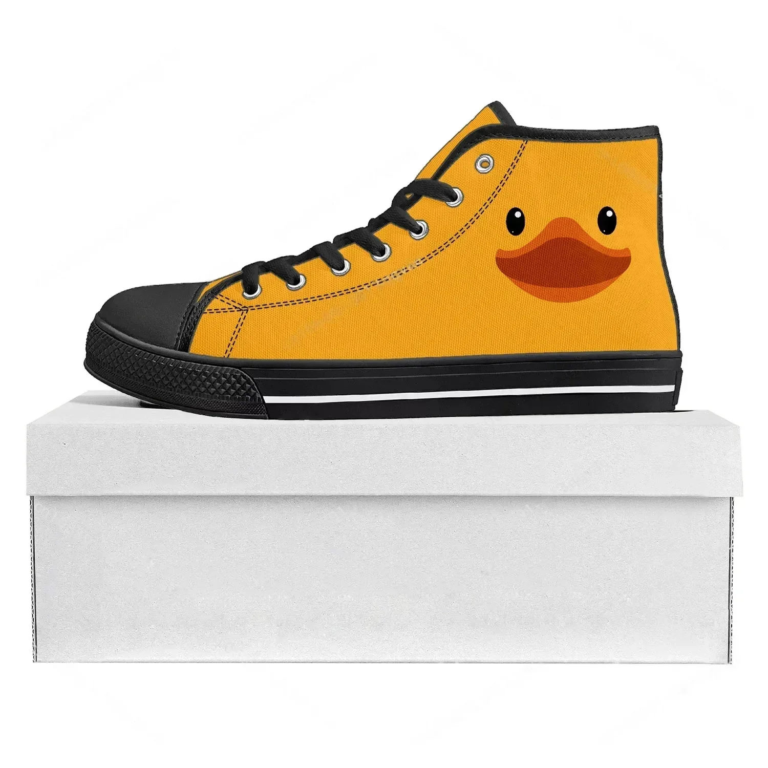 Yellow Duck Printed High Top H - Women'S Yellow Fashion Sneakers 评论和价格