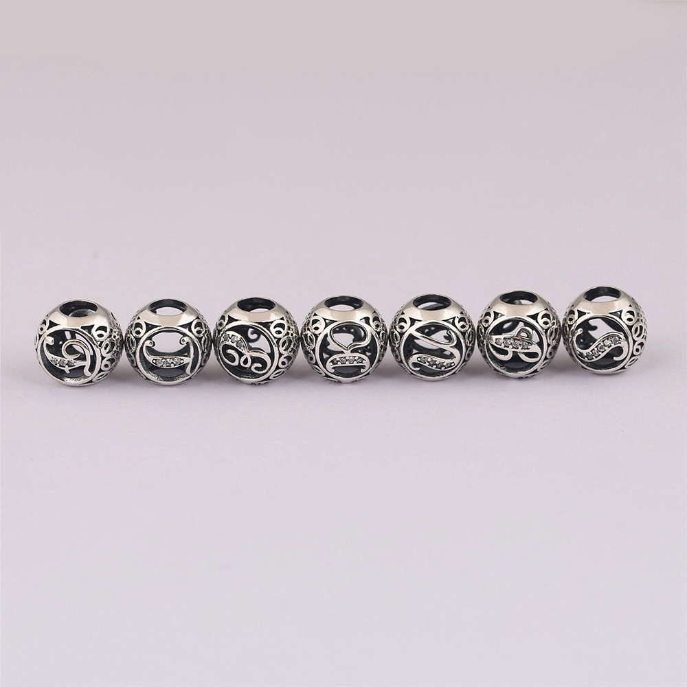 925 Sterling Silver Bead Alpha - Women'S Fashion From The 20S 评论和价格