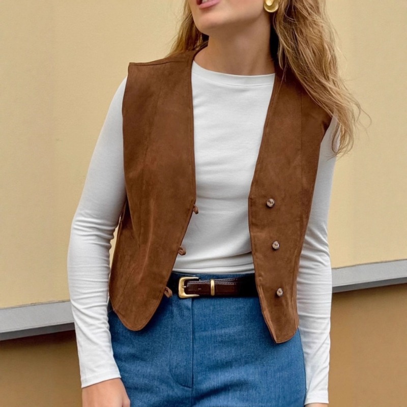 FL Womens Vintage Street Style - Women'S Fashion Utility Vest 评论和价格