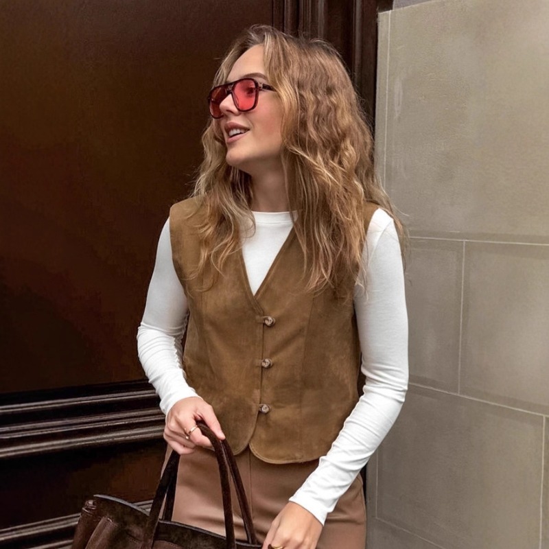 FL Womens Vintage Street Style - Women'S Fashion Utility Vest 评论和价格