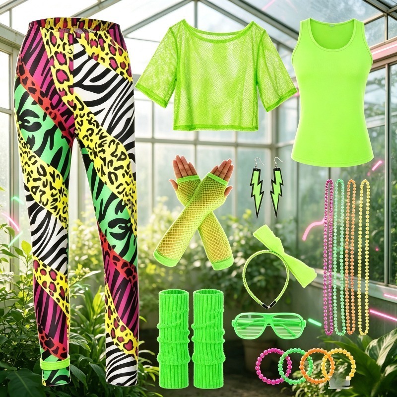Girls Aged 14 and Above Shiny  - Women Fashion 80S 评论和价格